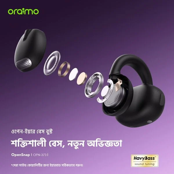 OpenSnap Clip-On Open-Ear True Wireless Earbuds price in Bangladesh