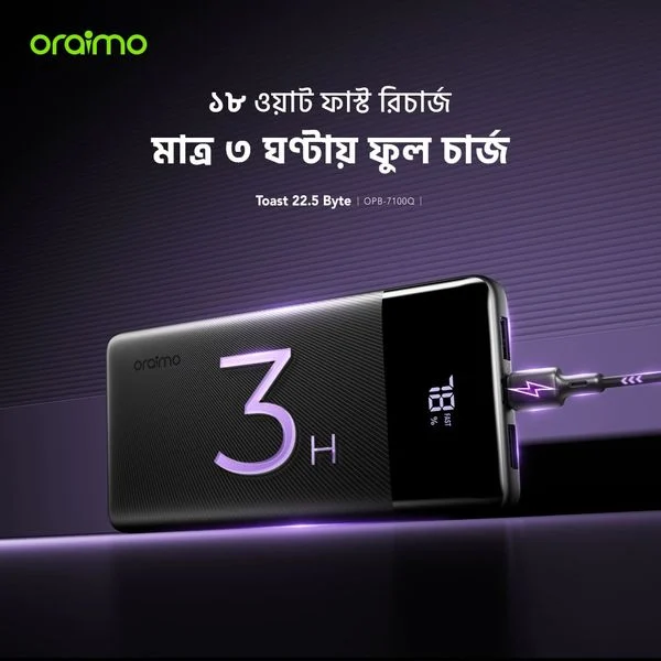 Toast 22.5 Byte 10000mAh 22.5W Power Bank price in Bangladesh