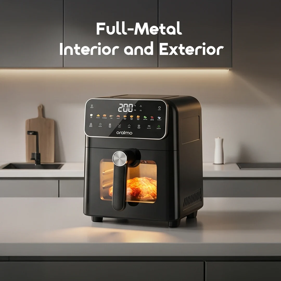 oraimo Air Fryer NutriFry S1 OAF-261A-16 Full-Metal Interior and Exterior oraimo Air Fryer NutriFry S1 OAF-261A-16 Full-Metal Interior and Exterior