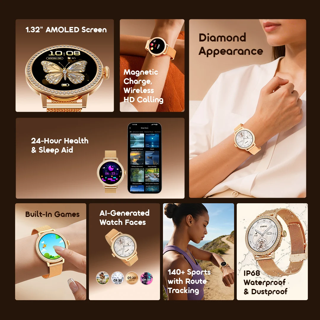 oraimo Smart Watch Watch Muse 2 OSW-833N 2 Features oraimo Smart Watch Watch Muse 2 OSW-833N 2 Features