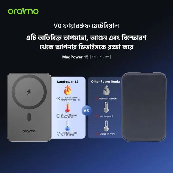 MagPower 15 10000mAh Wireless and Wired Power Bank price in Bangladesh