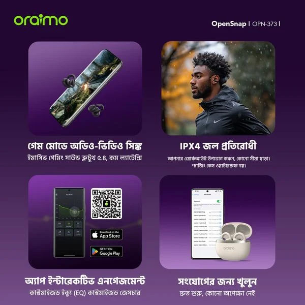 OpenSnap Clip-On Open-Ear True Wireless Earbuds price in Bangladesh
